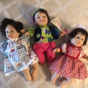 Palm Pals Happy Kids 8.5” Bean bad doll set of 2